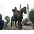 Landscape Large Size Roman Solider Riding Horse Statue for Park